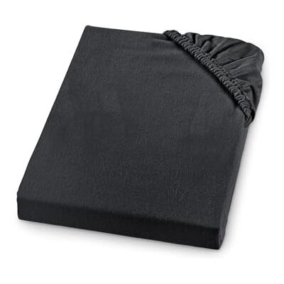 sleepling Drap-housse en flanelle fine 120 x 200 cm, fabriqué en Allemagne, 100% coton, pour matelas jusqu'à 23 cm de hauteur, avec élastique tout autour, Ökotex, lavable à 60°C, anthracite sleepling Drap-housse en flanelle fine 120 x 200 cm, fabriqué en Allemagne, 100% coton, pour matelas jusqu'à 23 cm de hauteur, avec élastique tout autour, Ökotex, lavable à 60°C, anthracite