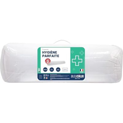 Bleu Calin Traversin Anti-acariens, Antibactérien Confort Moelleux Enveloppe Coton, 180 cm Bleu Calin Traversin Anti-acariens, Antibactérien Confort Moelleux Enveloppe Coton, 180 cm