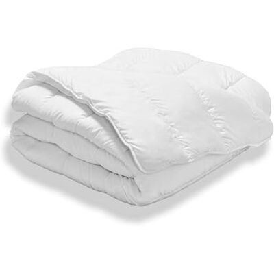 Bleu Calin Couette 2 Personnes Microfibre, Chaude, Douce, Blanc, 240x260 cm, KMF45 Bleu Calin Couette 2 Personnes Microfibre, Chaude, Douce, Blanc, 240x260 cm, KMF45