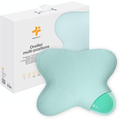 Inphysio ® Oreiller Ergonomique Cervical, Oreiller Memoire Forme, Coussin Gel Multiposition, Oreiller Orthopédique, Oreiller Rafraichissant, Oreiller Cervicales Douloureuses, Double Face, 53x43x12cm Inphysio ® Oreiller Ergonomique Cervical, Oreiller Memoire Forme, Coussin Gel Multiposition, Oreiller Orthopédique, Oreiller Rafraichissant, Oreiller Cervicales Douloureuses, Double Face, 53x43x12cm