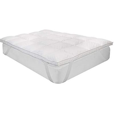What the sleep ZZZZ Pikolin Home Comfort Plus Sur-matelas 9 cm rempli de plumes, respirant, excellente sensation de couchage, traitement anti-buée et housse lavable What the sleep ZZZZ Pikolin Home Comfort Plus Sur-matelas 9 cm rempli de plumes, respirant, excellente sensation de couchage, traitement anti-buée et housse lavable