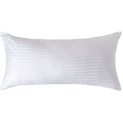 HOMESCAPES Taie d'oreiller 40x80 cm en Percale de Coton égyptien 330 Fils, Taie d’Oreiller rectangulaire, Coloris Blanc HOMESCAPES Taie d'oreiller 40x80 cm en Percale de Coton égyptien 330 Fils, Taie d’Oreiller rectangulaire, Coloris Blanc