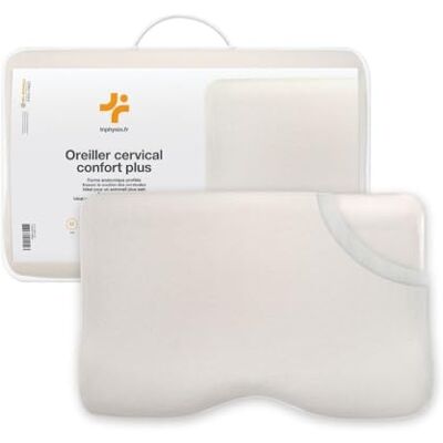 Inphysio ® Confort Plus Oreiller Orthopédique Oreiller Memoire Forme Oreiller Ergonomique Cervical Oreiller Anti Acarien Anti Cervicales Douloureuses Hypoallergénique 54 x 33 x 12/6 cm Inphysio ® Confort Plus Oreiller Orthopédique Oreiller Memoire Forme Oreiller Ergonomique Cervical Oreiller Anti Acarien Anti Cervicales Douloureuses Hypoallergénique 54 x 33 x 12/6 cm