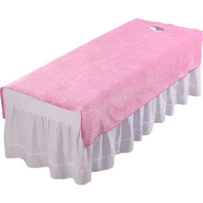 SHENJMAI Couvre-lit pour lit de massage Draps en velours solide pour salon de beauté SPA, couvre-lit chaud pour massage, draps souples pour salon avec/sans trou, 80 x 200 cm avec trou SHENJMAI Couvre-lit pour lit de massage Draps en velours solide pour salon de beauté SPA, couvre-lit chaud pour massage, draps souples pour salon avec/sans trou, 80 x 200 cm avec trou