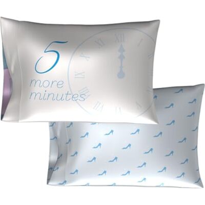 Franco Collectibles Lot de 2 Housses de Coussin en Satin Soyeux pour Cheveux et Peau avec la Princesse Cendrillon de Disney 50,8 x 76,2 cm Franco Collectibles Lot de 2 Housses de Coussin en Satin Soyeux pour Cheveux et Peau avec la Princesse Cendrillon de Disney 50,8 x 76,2 cm