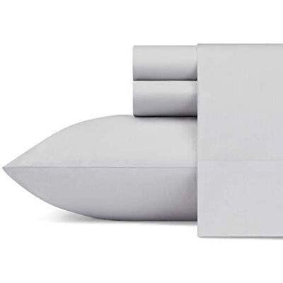 Nautica Parure de lit 100 cm, gracieuse et fraîche, literie légère et évacuant l'humidité, coton, gris voile, grand lit Nautica Parure de lit 100 cm, gracieuse et fraîche, literie légère et évacuant l'humidité, coton, gris voile, grand lit