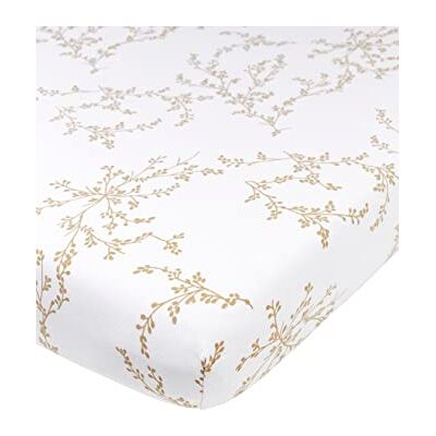 MEYCO Baby Branches drap de lit (drap de jersey 100% coton, extra doux, confortable et respirant, ajustement parfait grâce au cordon élastique, taille : 60 x 120 cm), sable MEYCO Baby Branches drap de lit (drap de jersey 100% coton, extra doux, confortable et respirant, ajustement parfait grâce au cordon élastique, taille : 60 x 120 cm), sable