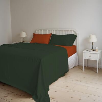 MB HOME BASIC Ensemble de Linge de Lit Vert Olive - Linge de lit MB HOME BASIC Ensemble de Linge de Lit Vert Olive - Linge de lit