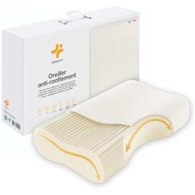 Inphysio ® Oreiller Anti Ronflement, Oreiller Memoire Forme, Oreiller Ergonomique Cervical, Oreiller Orthopédique, Coussin Cervicales Douloureuses, Anti Acarien, Hypoallergénique, 57x36x11,5cm Inphysio ® Oreiller Anti Ronflement, Oreiller Memoire Forme, Oreiller Ergonomique Cervical, Oreiller Orthopédique, Coussin Cervicales Douloureuses, Anti Acarien, Hypoallergénique, 57x36x11,5cm