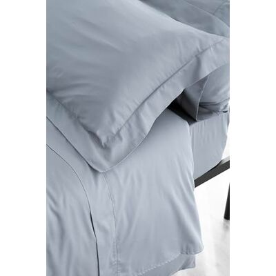 Catherine Lansfield Sateen Blue Parure drap plat + taie d'oreiller + drap housse 180 x 280 + 50 x 125 + 105 x 200 cm Catherine Lansfield Sateen Blue Parure drap plat + taie d'oreiller + drap housse 180 x 280 + 50 x 125 + 105 x 200 cm