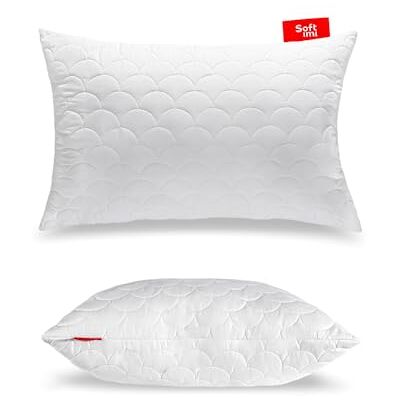 Softimi Coussin matelassé, 50 x 75 cm, anti-allergique, anti-acariens, sans odeur, utilisable immédiatement, avec réglage de la dureté (50 x 75 cm) Softimi Coussin matelassé, 50 x 75 cm, anti-allergique, anti-acariens, sans odeur, utilisable immédiatement, avec réglage de la dureté (50 x 75 cm)