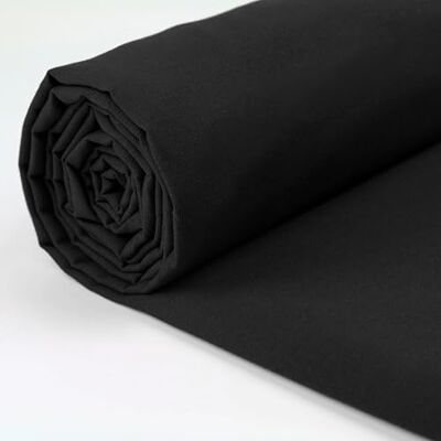 A-Express Tissu 100 % coton 150 cm de large Vendu au mètre Idéal pour matelassage, couture, couture, doublures de rideaux, fourre-tout, literie, taies d'oreiller Noir 2 m A-Express Tissu 100 % coton 150 cm de large Vendu au mètre Idéal pour matelassage, couture, couture, doublures de rideaux, fourre-tout, literie, taies d'oreiller Noir 2 m