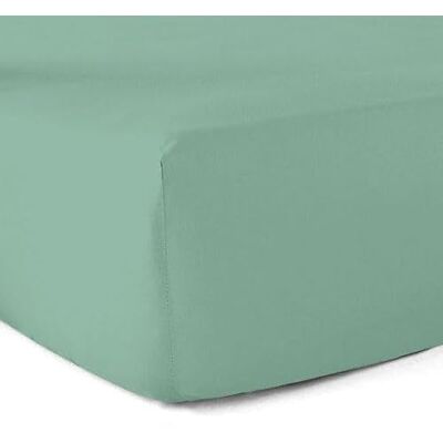Le linge de Jules Drap-Housse 100% Coton 57 Fils Vert Tilleul 80 x 200 cm Bonnet 30 cm Le linge de Jules Drap-Housse 100% Coton 57 Fils Vert Tilleul 80 x 200 cm Bonnet 30 cm