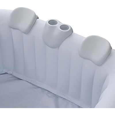 Arebos Comfort Set 2 Coussins pour la Nuque + Porte-Boisson pour Bain à remous Blanc 100% imperméable Forme Ergonomique Mousse PU Arebos Comfort Set 2 Coussins pour la Nuque + Porte-Boisson pour Bain à remous Blanc 100% imperméable Forme Ergonomique Mousse PU