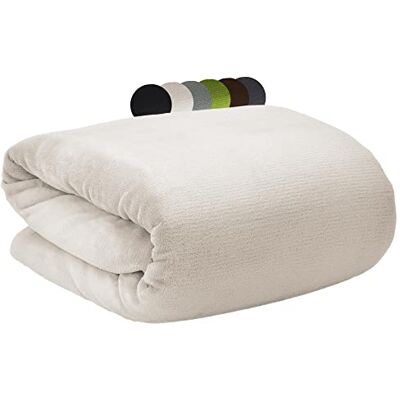 Beautissu couverture polaire microfibres couvre lit plaid jeté de canapé Beautissu couverture polaire microfibres couvre lit plaid jeté de canapé