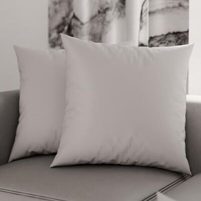 PETTI Artigiani Italiani Paire de taies d'oreiller 50 x 50 cm en microfibre, coussins d'ameublement, canapé, 2 housses de coussin, taie d'oreiller couleur unie gris, 100% fabriquée en Italie PETTI Artigiani Italiani Paire de taies d'oreiller 50 x 50 cm en microfibre, coussins d'ameublement, canapé, 2 housses de coussin, taie d'oreiller couleur unie gris, 100% fabriquée en Italie