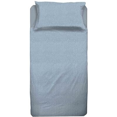 hermet Cristal Parure de lit simple en coton, 100% coton, 1 place, drap plat, drap plat, taie d'oreiller, Avio hermet Cristal Parure de lit simple en coton, 100% coton, 1 place, drap plat, drap plat, taie d'oreiller, Avio