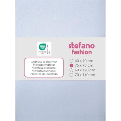 Steff Protège Matelas 75x95 cm Parc Blanc éponge de qualité avec revêtement PU imperméable Oeko TEX Standard 100 Steff Protège Matelas 75x95 cm Parc Blanc éponge de qualité avec revêtement PU imperméable Oeko TEX Standard 100