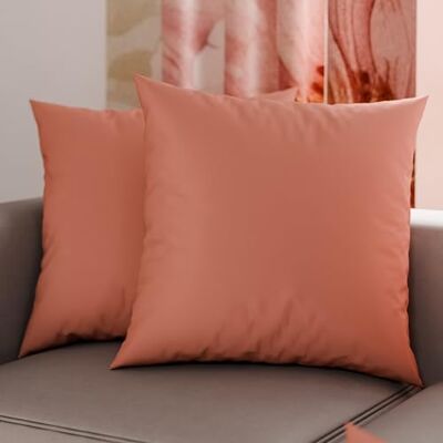 PETTI Artigiani Italiani Paire de taies d'oreiller 50 x 50 cm en microfibre, coussins d'ameublement, canapé, 2 housses de coussin, taie d'oreiller couleur unie rose, 100% fabriquée en Italie PETTI Artigiani Italiani Paire de taies d'oreiller 50 x 50 cm en microfibre, coussins d'ameublement, canapé, 2 housses de coussin, taie d'oreiller couleur unie rose, 100% fabriquée en Italie