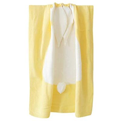 Odot Couverture en Tricot pour Bébé Garçon Filles, Simple Ultra Douce et Moelleuse Gigoteuse d?Emmaillotage Carré Poussettes ou Lits Bébé Housse de Parure de lit (73 x 106cm,Jaune) Odot Couverture en Tricot pour Bébé Garçon Filles, Simple Ultra Douce et Moelleuse Gigoteuse d?Emmaillotage Carré Poussettes ou Lits Bébé Housse de Parure de lit (73 x 106cm,Jaune)