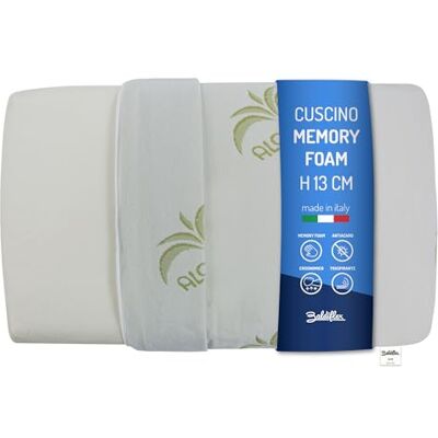 Baldiflex , Oreiller à Mémoire de Forme, Housse en Aloe Vera, Coussin Anti-Transpiration, Anti-Acarien et Hypo-Allergénique Baldiflex , Oreiller à Mémoire de Forme, Housse en Aloe Vera, Coussin Anti-Transpiration, Anti-Acarien et Hypo-Allergénique