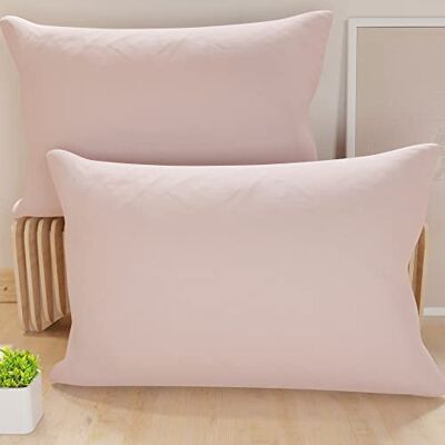 PETTI Artigiani Italiani Paire de taies d'oreiller 50 x 70 cm en microfibre, coussins d'ameublement, canapé, 2 housses de coussin, taie d'oreiller couleur unie rose, 100% fabriquée en Italie PETTI Artigiani Italiani Paire de taies d'oreiller 50 x 70 cm en microfibre, coussins d'ameublement, canapé, 2 housses de coussin, taie d'oreiller couleur unie rose, 100% fabriquée en Italie