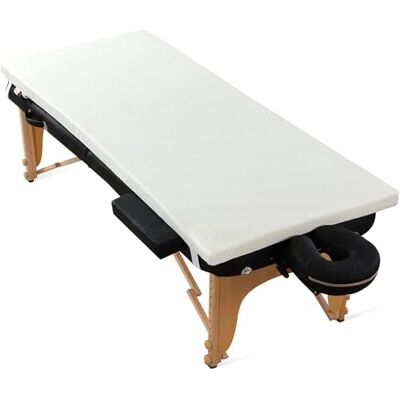 WEOKDFHA Surmatelas de salon de beauté pour lit de massage, table en mousse à mémoire de forme de 7,6 cm avec housse amovible, bandes élastiques, coussin antidérapant WEOKDFHA Surmatelas de salon de beauté pour lit de massage, table en mousse à mémoire de forme de 7,6 cm avec housse amovible, bandes élastiques, coussin antidérapant