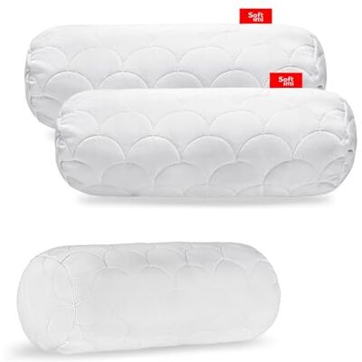 Softimi Coussin matelassé Premium Lot de 2 15 x 40 cm, anti-allergique, anti-acariens, sans odeur utilisable directement avec réglage de la dureté (lot de 2, 15 x 40 cm) Softimi Coussin matelassé Premium Lot de 2 15 x 40 cm, anti-allergique, anti-acariens, sans odeur utilisable directement avec réglage de la dureté (lot de 2, 15 x 40 cm)