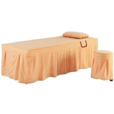 IRFHDCX Parure de lit de massage 5 pièces pour salon de beauté Couvre-lit avec trou Housse de massage corporel Doré Taie d'oreiller 30 x 50 cm IRFHDCX Parure de lit de massage 5 pièces pour salon de beauté Couvre-lit avec trou Housse de massage corporel Doré Taie d'oreiller 30 x 50 cm