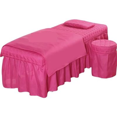 FonHNDG Ensembles de housses pour lits de salon de beauté Parure de lit épaisse for Salon beauté, draps, couvre-lit, Fumigation, Massage, Spa, taie d'oreiller, housse couette, 4 pièces(Red,180x60cm) FonHNDG Ensembles de housses pour lits de salon de beauté Parure de lit épaisse for Salon beauté, draps, couvre-lit, Fumigation, Massage, Spa, taie d'oreiller, housse couette, 4 pièces(Red,180x60cm)