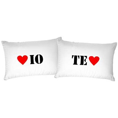 Ensemble de 2 taies d'oreiller en coton de Datex Trade Ensemble de 2 taies d'oreiller en coton de Datex Trade