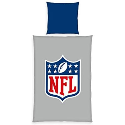 Herding NFL Linge de lit, Housse de Coussin env. 70x90 cm, Housse de Couette env. 140x200 cm, avec Fermeture éclair Facile à Manipuler, 100% Coton, Renforcé Herding NFL Linge de lit, Housse de Coussin env. 70x90 cm, Housse de Couette env. 140x200 cm, avec Fermeture éclair Facile à Manipuler, 100% Coton, Renforcé