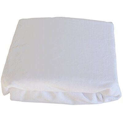 Toison d'Or Atano Protège Matelas Forme Drap Housse Microfibre/Polyester Blanc 140 x 190 cm Toison d'Or Atano Protège Matelas Forme Drap Housse Microfibre/Polyester Blanc 140 x 190 cm