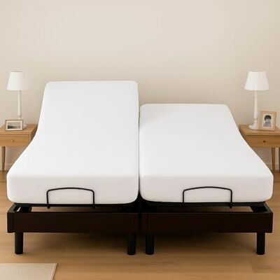 Alpes Blanc Protège Matelas Imperméable Tête&Pieds Relevables / Protection matelas forme drap housse 2x70x190/pour lit électrique TPR articulé/ Protège matelas spécial lit articulé (2_x_70_x_190) Alpes Blanc Protège Matelas Imperméable Tête&Pieds Relevables / Protection matelas forme drap housse 2x70x190/pour lit électrique TPR articulé/ Protège matelas spécial lit articulé (2_x_70_x_190)