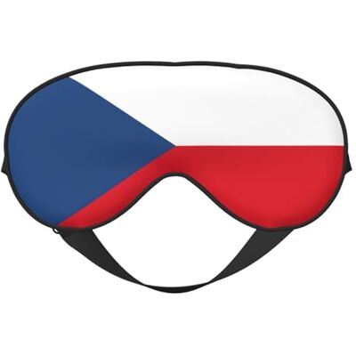 YQxwJL Masque de sommeil léger avec motif drapeau de la République tchèque, couverture douce et respirante, pour dormir, voyage, sieste à la maison YQxwJL Masque de sommeil léger avec motif drapeau de la République tchèque, couverture douce et respirante, pour dormir, voyage, sieste à la maison