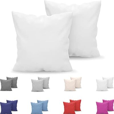Dreamzie Taie Oreiller 60x60 Lot de 2 en Microfibre Certifiée Oeko-Tex Housse Coussin Douce Et Brossée, Toucher Peau de Pêche Blanc Albâtre Dreamzie Taie Oreiller 60x60 Lot de 2 en Microfibre Certifiée Oeko-Tex Housse Coussin Douce Et Brossée, Toucher Peau de Pêche Blanc Albâtre