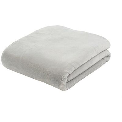 Gözze Couverture de salon au toucher cachemire de qualité supérieure 500 g/m² 220 x 240 cm Argenté Gözze Couverture de salon au toucher cachemire de qualité supérieure 500 g/m² 220 x 240 cm Argenté