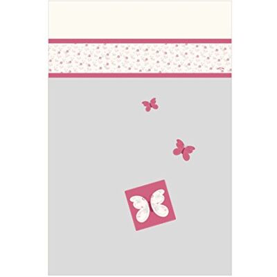 PMD PMP Plaid Ultra Doux Imprimée Betty le Papillon 100X140 cm Rose/Ecru PMD PMP Plaid Ultra Doux Imprimée Betty le Papillon 100X140 cm Rose/Ecru
