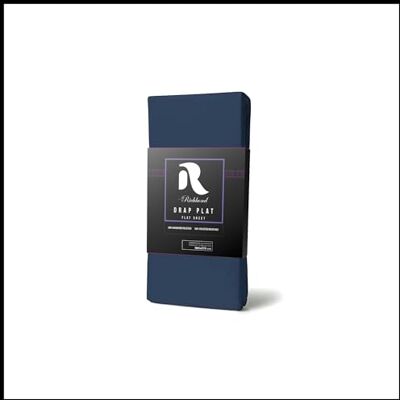 Richbond Drap Plat 1 Personne 180x270 En Microfibre Polyester Doublement Brossée Adapté Matelas Épais Doux, Respirant Et Facile d'Entretien Certifié OEKO-TEX (Sans Produits Chimiques) Bleu Marine Richbond Drap Plat 1 Personne 180x270 En Microfibre Polyester Doublement Brossée Adapté Matelas Épais Doux, Respirant Et Facile d'Entretien Certifié OEKO-TEX (Sans Produits Chimiques) Bleu Marine