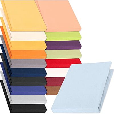 Drap-housse en jersey de coton Mako - Lits d’eau, continentaux Drap-housse en jersey de coton Mako - Lits d’eau, continentaux