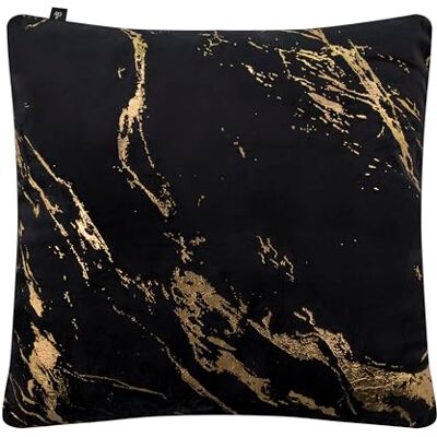 Chic Home Housse en velours ENDLESS CHIC NOIR 45 x 45 Chic Home Housse en velours ENDLESS CHIC NOIR 45 x 45