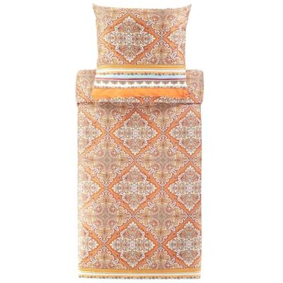 Bassetti MARECHIARO 9327376 Parure de lit avec 1 taie d'oreiller 100% satin de coton Orange O1 135 x 200 cm + 1 taie d'oreiller 80 x 80 cm Bassetti MARECHIARO 9327376 Parure de lit avec 1 taie d'oreiller 100% satin de coton Orange O1 135 x 200 cm + 1 taie d'oreiller 80 x 80 cm