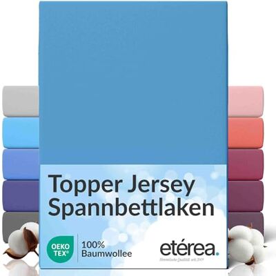 etérea Himmlische Qualität etérea Jersey Topper drap housse 180x200-200x200 cm Bleu clair Epaisseur 5-10 cm 100% coton Oekotex drap-housse matelas Lit housse de couette draps-de-lit 180x200cm 200x200cm Blue etérea Himmlische Qualität etérea Jersey Topper drap housse 180x200-200x200 cm Bleu clair Epaisseur 5-10 cm 100% coton Oekotex drap-housse matelas Lit housse de couette draps-de-lit 180x200cm 200x200cm Blue
