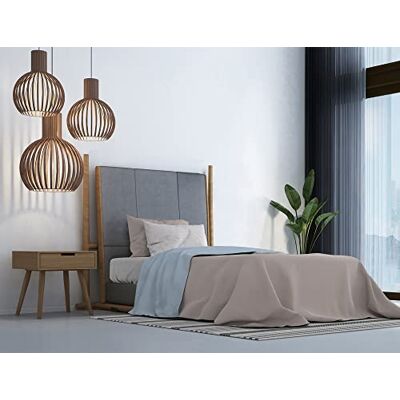 Ensemble de lit en coton bleu Gioia - Linge de lit Ensemble de lit en coton bleu Gioia - Linge de lit