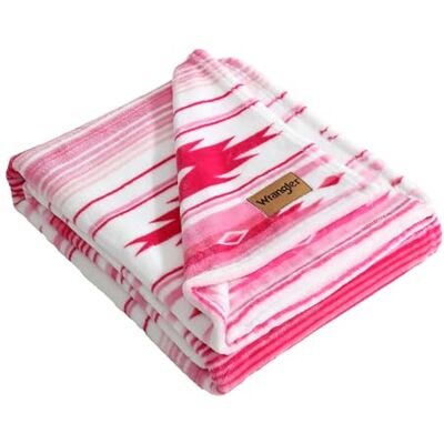 Wrangler Couverture, literie en peluche super douce de qualité supérieure, décoration d'intérieur occidentale, certifié Oeko-Tex (rose sable de coyote, 50 x 60 cm) Wrangler Couverture, literie en peluche super douce de qualité supérieure, décoration d'intérieur occidentale, certifié Oeko-Tex (rose sable de coyote, 50 x 60 cm)