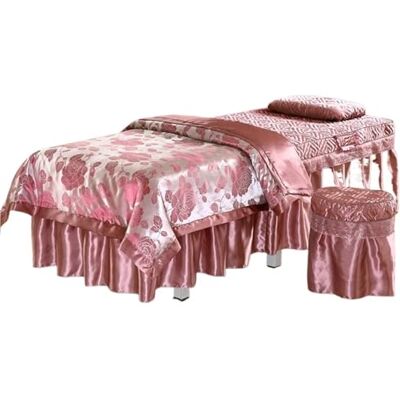 FonHNDG Ensembles de housses pour lits de salon de beauté Parure de lit 4 pièces for salon beauté, couvre-lit, taie d'oreiller, for massage, spa(Red,190x70) FonHNDG Ensembles de housses pour lits de salon de beauté Parure de lit 4 pièces for salon beauté, couvre-lit, taie d'oreiller, for massage, spa(Red,190x70)