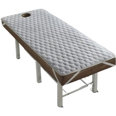 SFOIKVG Matelas de massage pour salon de beauté Surmatelas épais antidérapant pour salon de beauté avec trou (gris, 70 x 185 cm) SFOIKVG Matelas de massage pour salon de beauté Surmatelas épais antidérapant pour salon de beauté avec trou (gris, 70 x 185 cm)