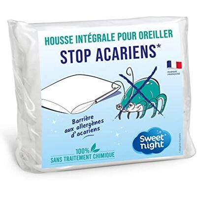 SWEET NIGHT - Housse de coussin 65x65 cm Anti-acariens sans traitement chimique SWEET NIGHT - Housse de coussin 65x65 cm Anti-acariens sans traitement chimique