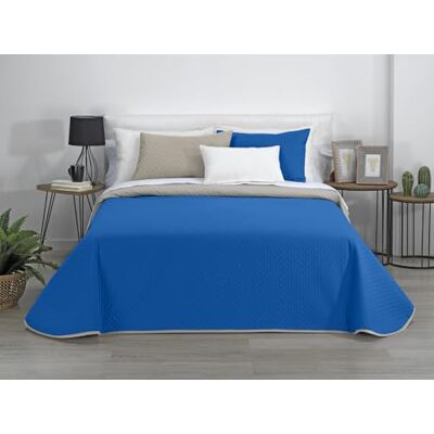 Estoralis AVA Couvre-lit mi-saison en microfibre douce Couette légère et double face Gris/bleu Pour lit de 80/90 cm (180 x 270 cm. Largeur x Hauteur) Estoralis AVA Couvre-lit mi-saison en microfibre douce Couette légère et double face Gris/bleu Pour lit de 80/90 cm (180 x 270 cm. Largeur x Hauteur)