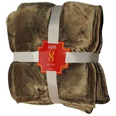 MIASUITE Plaid d'hiver - Effet velours hypoallergénique - 130x160 cm MIASUITE Plaid d'hiver - Effet velours hypoallergénique - 130x160 cm